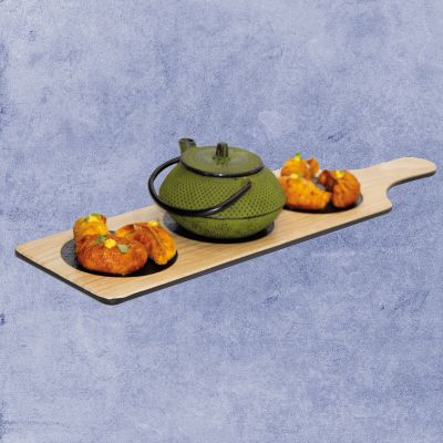 Planche mélamine à 3 compartiments avec manche