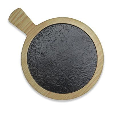 Planche ronde mélamine diamètre 28 cm avec poignée