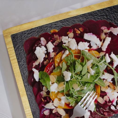 Plat de présentation en mélamine haut de gamme