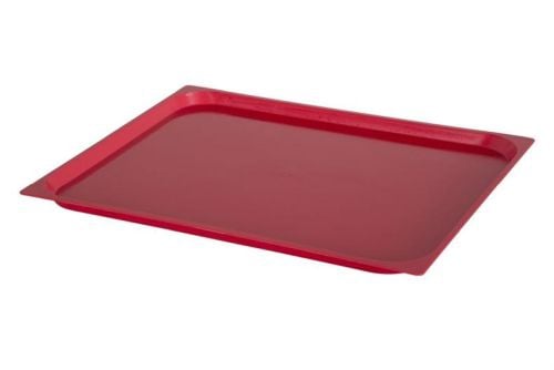Plateau ABS alimentaire GN2/1 rouge
