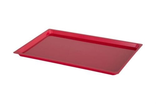 Plateau ABS alimentaire euronorm 600 X 400 rouge