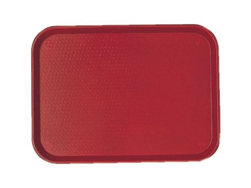 Plateau De Service GN 1/1 Rectangulaire - Polypropylène Rouge, 530x325x20mm, Pour Restauration Rapide - 7