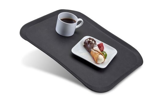 Plateau de service noir antidérapant