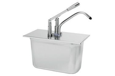 Pompe à sauce inox pour bac gastro GN 1/3