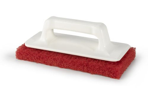 Porte tampon à poignée + tampon abrasif rouge