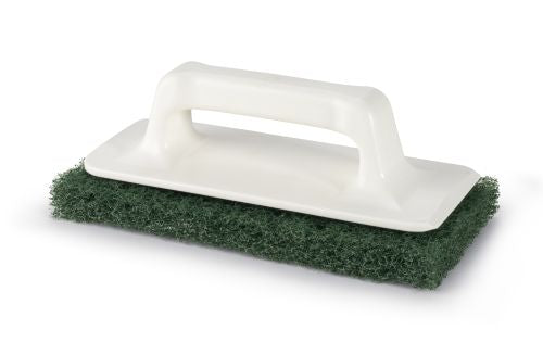 Porte tampon à poignée + tampon abrasif vert