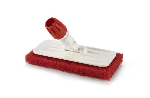 Porte tampon articulé + tampon abrasif rouge
