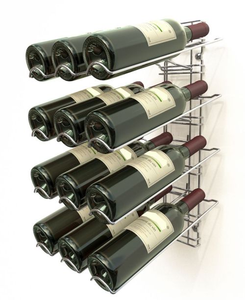 Présentoir porte 12 bouteilles de vin