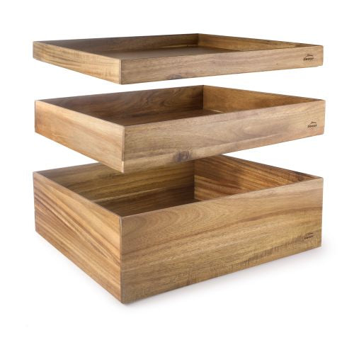 Présentoirs de buffet GN1/1 haut de gamme - 3 hauteurs