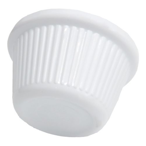 Ramequin en mélamine 90 ml blanc côtelé