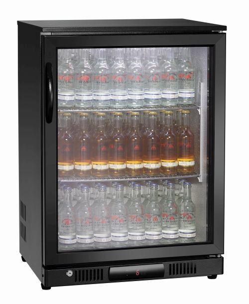 Réfrigérateur de bar à porte à battant automatique verrouillable