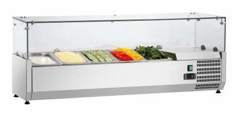 Saladette conçue pour 5 bacs GN 1/4