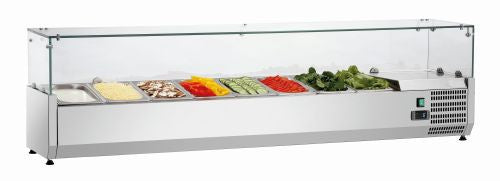 Saladette conçue pour 8 bacs GN 1/4