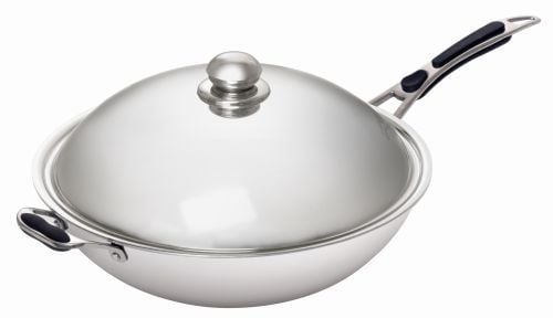 Sauteuse Wok inox compatible avec induction