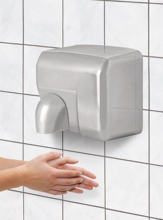 Sèche mains inox avec buse orientable