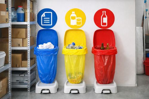 Supports sacs pour tri des déchets selon votre démarche entreprise