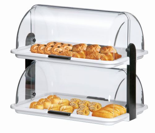 Vitrine grand modèle sur 2 niveaux pour buffet